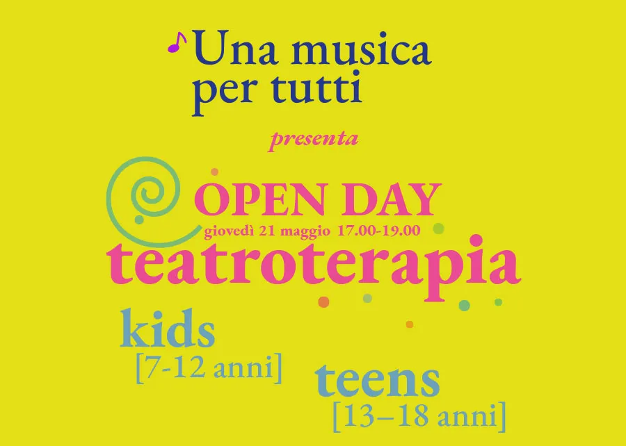 Locandina del Laboratorio di Teatroterapia